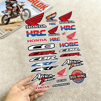AAAJO1 FOR MUGEN TYPE R VTEC Reflective Motorcycle Stickers, 3M Safety Warning At Night In the Dark Scooter Helmets