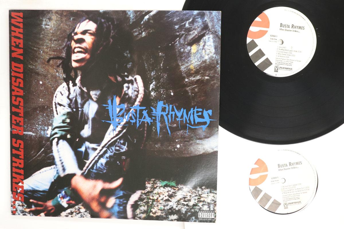LP Record BUSTA RHYMES When Disaster Strikes 620641 ELEKTRA 1997 US Rap HipHopRB Used