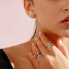 Men's Titanium Steel Rotating Chain Ring - Rotatable Stress Relief Jewelry and Beer Bottle Opener