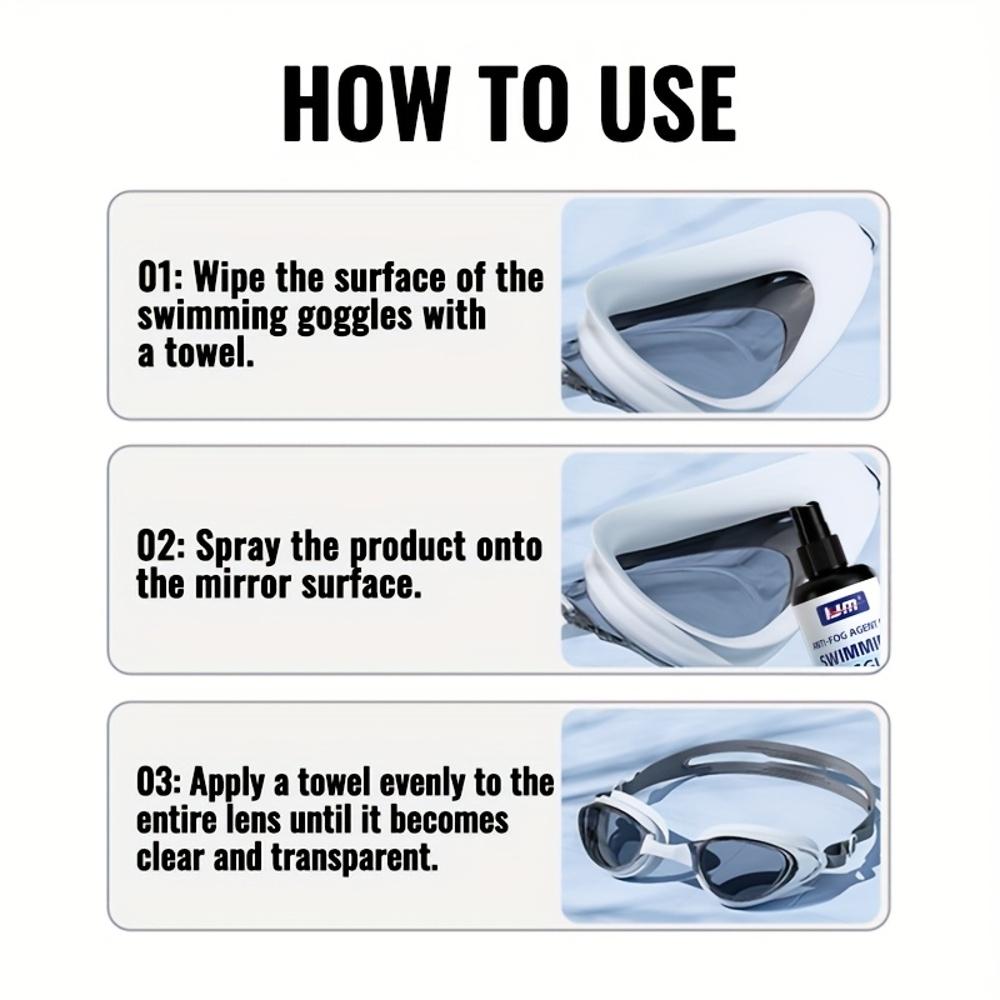 Swimming goggles anti-fogging agent, eyewear anti-fogging agent, suitable for anti-fogging of swimming goggles, goggles, Fashion