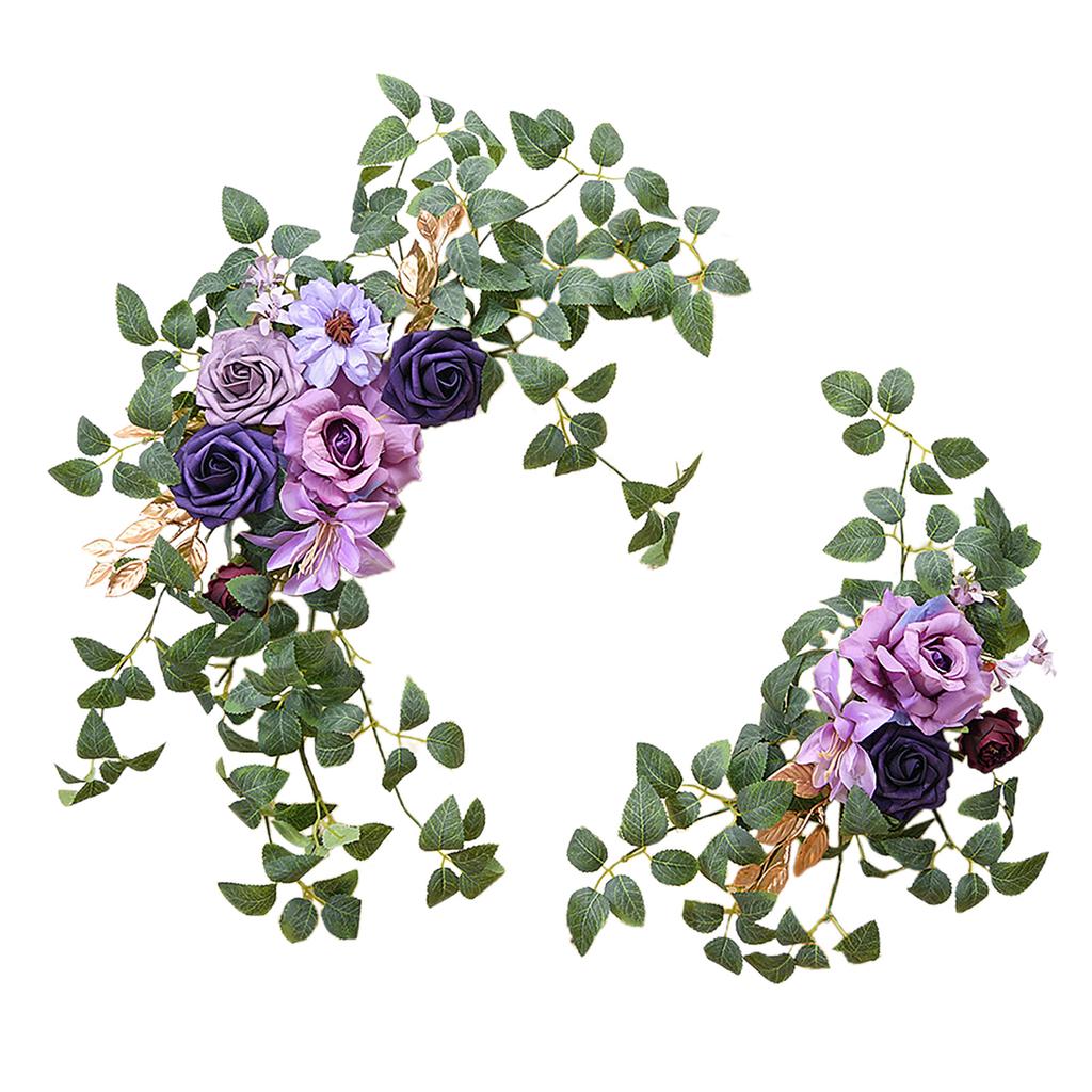 Wedding Decoration Set Artificial Rose Peony Archway Door Sign Ceremony Party Decor