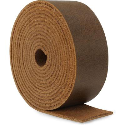 1 VOLUM 2,5CM*2M Piele integrală pentru Proiecte DIY Handmade de Artă și Meșteșuguri, Materiale Textile, Îmbrăcăminte, Culoare Maro Închis