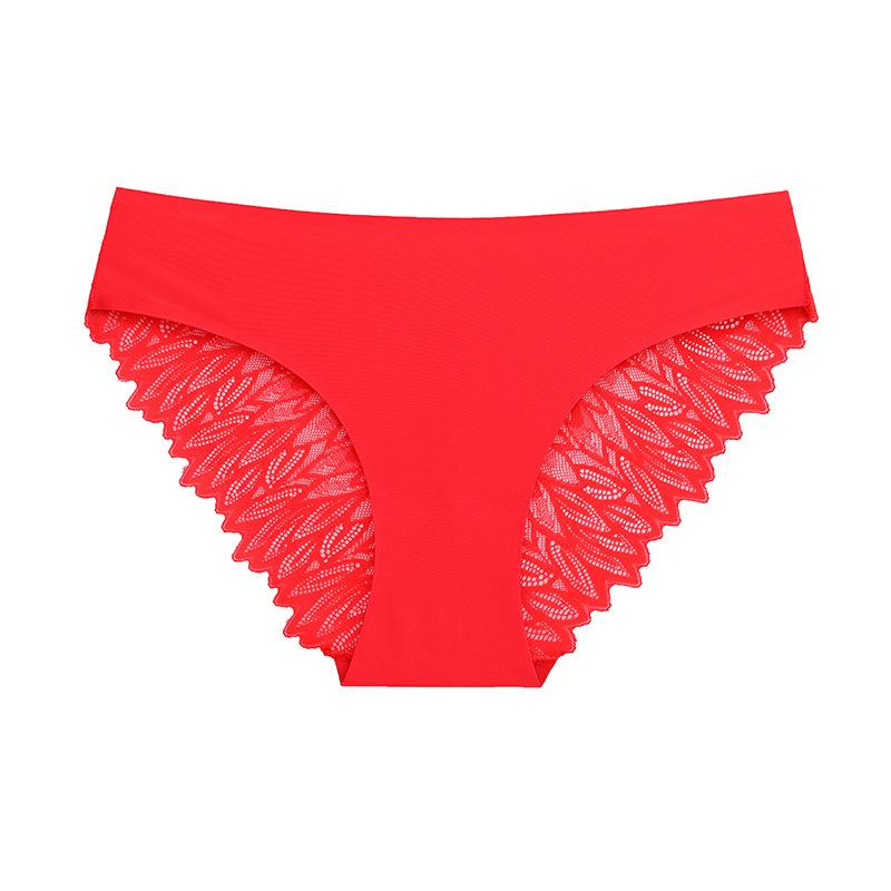 Women's Seamless Lace Panties Low Waist Large Size Comfortable Panties