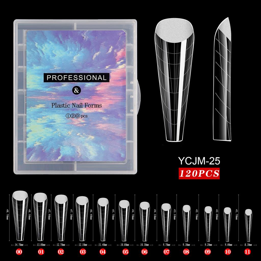 Nail Art Mould Crystal Extension No Paper Holder Fast Phototherapy Extension Nail Tablets 120 Tablets Boxed Factory