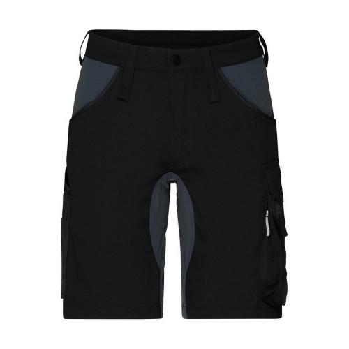 James and Nicholson Unisex Adult Workwear Stretch Slim Cargo Shorts