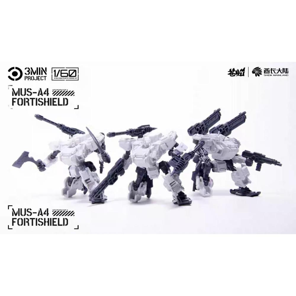 

Sheik Mainland 3MIN Project FORTRESS 20th Gen Mech | 1/60 Assemble & Combine Firepower Military Model, Boys Building Toy Gifts A single one no box