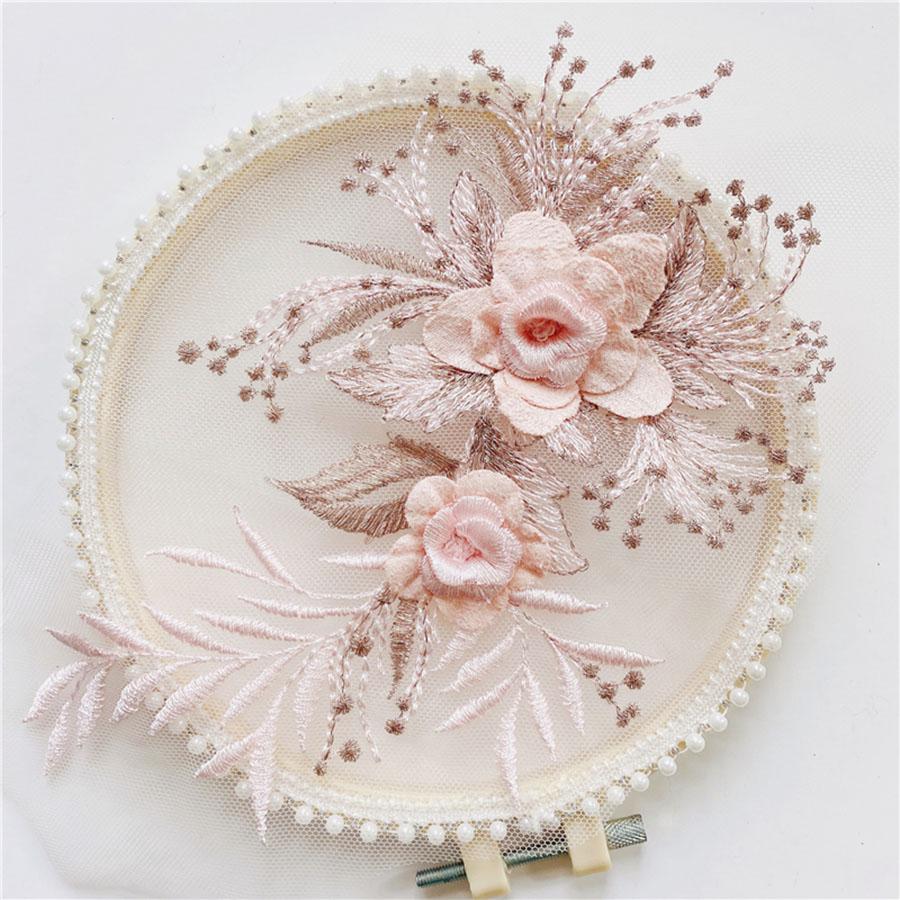 1 ks 3D krajková aplikace na svatební šaty DIY řemeslo květinová nášivka oděvní pomocný materiál