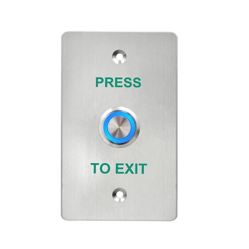 Waterproofed Stainless Steel Round Doorbells Exit Push Button For Outdoor Use In Garden Garages And High Moisture Areas