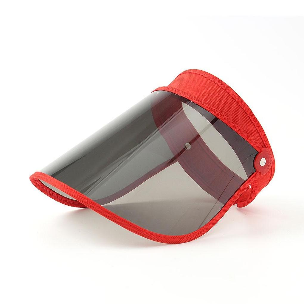 UV Protection Sun Cap 2-piece Set (red) Sun Protection Hat