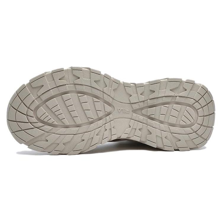 FILA Sofia 1S Fishbone Shoes 1S Plush Comfortable Versatile Shock Absorbing Wear Resistant Mid Top Dad Shoes Women sneaker Beige F12W341118FOM