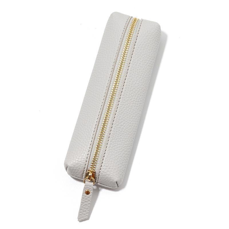 Customized Logo, Durable, Dirt-resistant, Pencil Case, Solid Color, High-value, Unisex