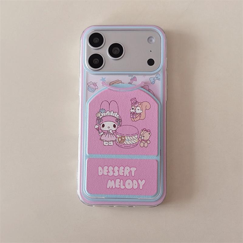 

New 2026 Cute Pink Cartoon Magnetic Phone Case For iPhone 17 16 15 14 Pro Max with Flip Stand Shockproof Cover For Magsafe For iPhone 17ProMax
