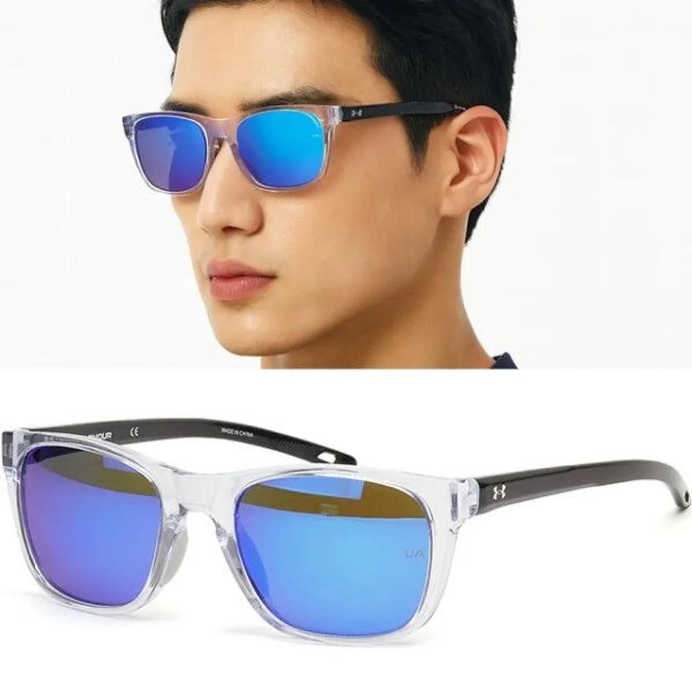 

[Under Armour] Sunglasses UA 0013GS 900Z0 Crystal Square Horn-rimmed Blue Mirror Fishing Golf Hiking