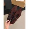 French British Style Women's Shoes, Suede Mary Jane Shoes, 2025 Fall/winter New Soft-soled Shoes, Retro Single Shoes, Flat Shoes
