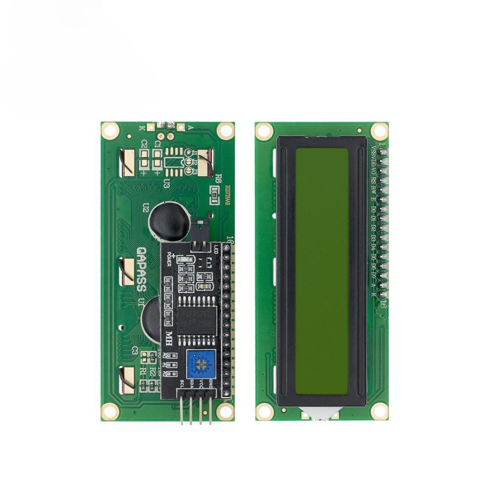 LCD1602 1602 LCD Module Blue / Yellow Green Screen 16x2 Character LCD Display PCF8574T PCF8574 IIC I2C Interface 5V for arduino