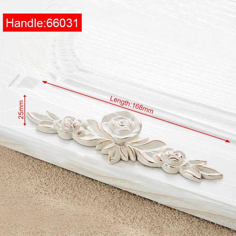 NAIERDI Ivory White Cabinet Handles Zinc Aolly Kitchen Cupboard Door Pulls Drawer Knobs European Fashion Furniture Handle