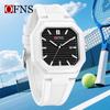 OFNS Luminous Waterproof Quartz Watch - Thin & Light Unisex Casual Design with Calendar