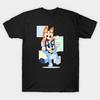 T-shirt da uomo con stampa nera Divertente Bluey Stampa su Carta Transfer No-Cut T-shirt in Cotone