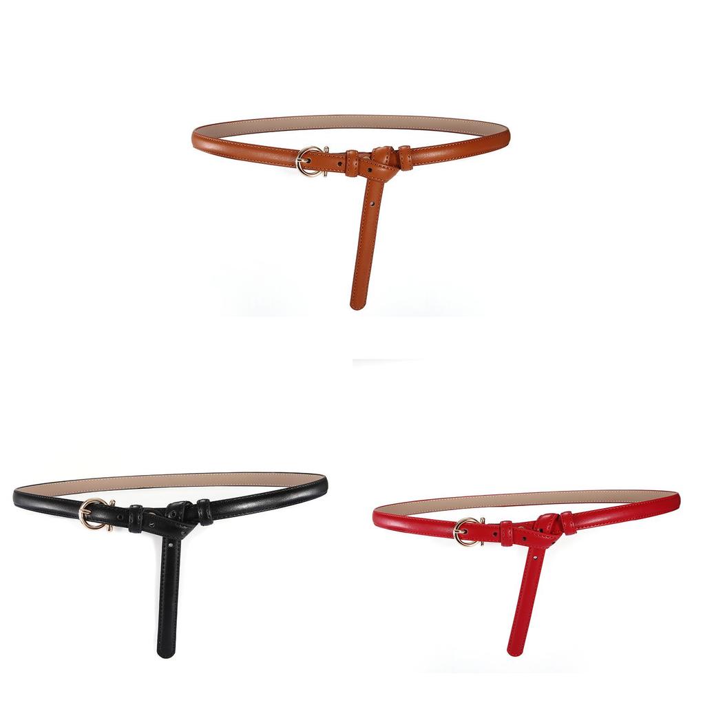 Korean Style Womens Leather Belt With Metal Buckle For Casual Office Fashion