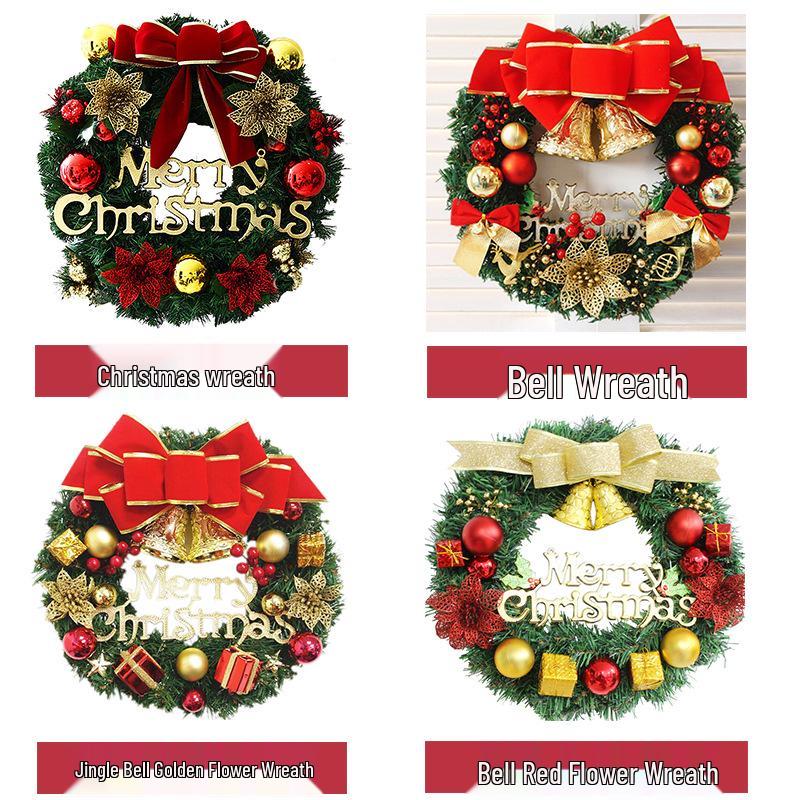 30cm Artificial Christmas Wreath - Holiday Decoration for Window, Door, or Shopping Mall Display.