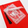 New Gothic Style Acrylic Bookmarks, Clear Skull Man Pattern Bookmarks, Stationery Book Accessories Reading Markers
