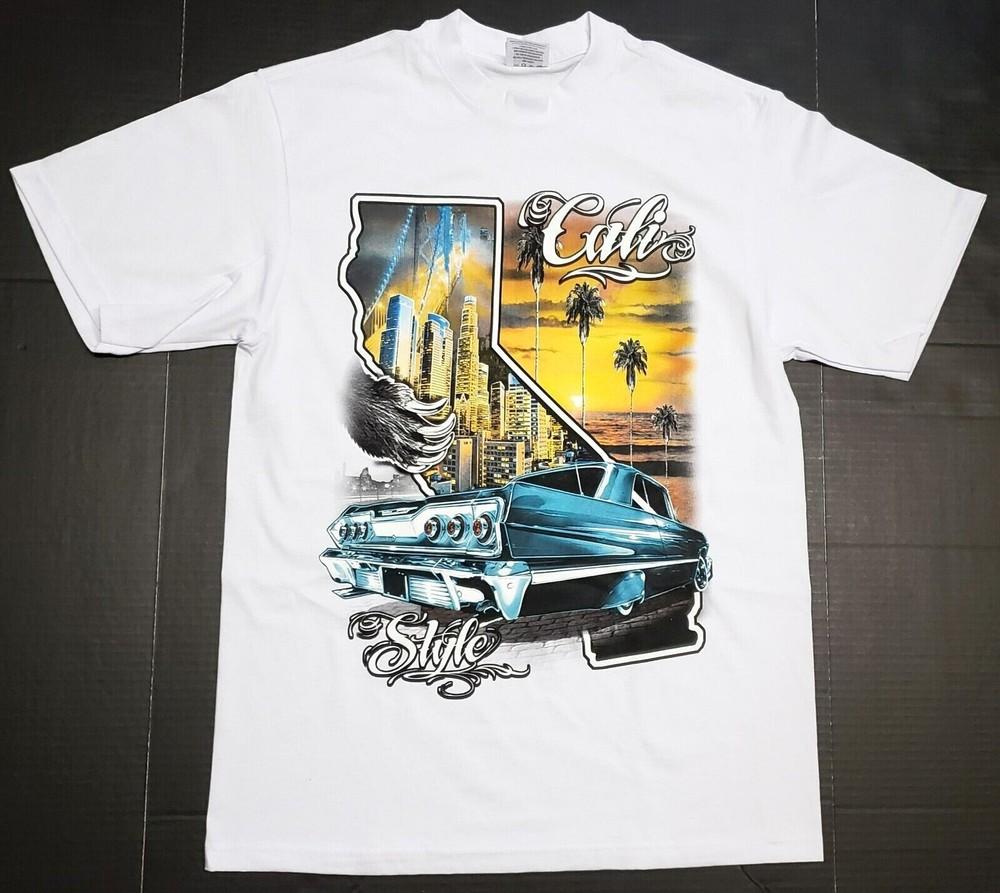 CALIFORNIA LOWRIDER T-shirt Cali Style Low Rider Urban Streetwear Men s Tee New Unisex T-Shirt S