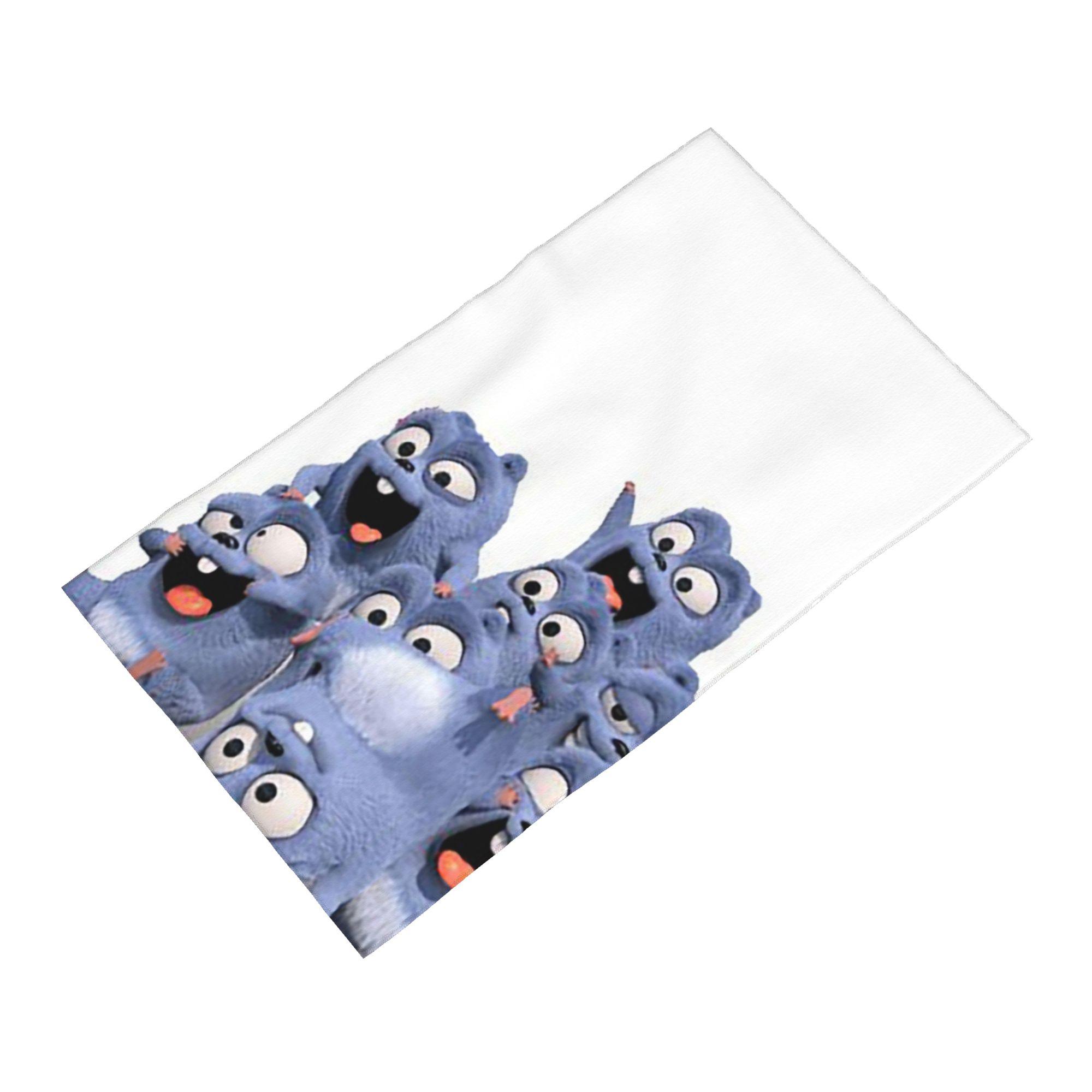 Creative Man White Animation Grizzy And The Lemmings Cartoon Anime Soft Face Towel Quick Dry Pool Bath Cotton Towels Absorbent