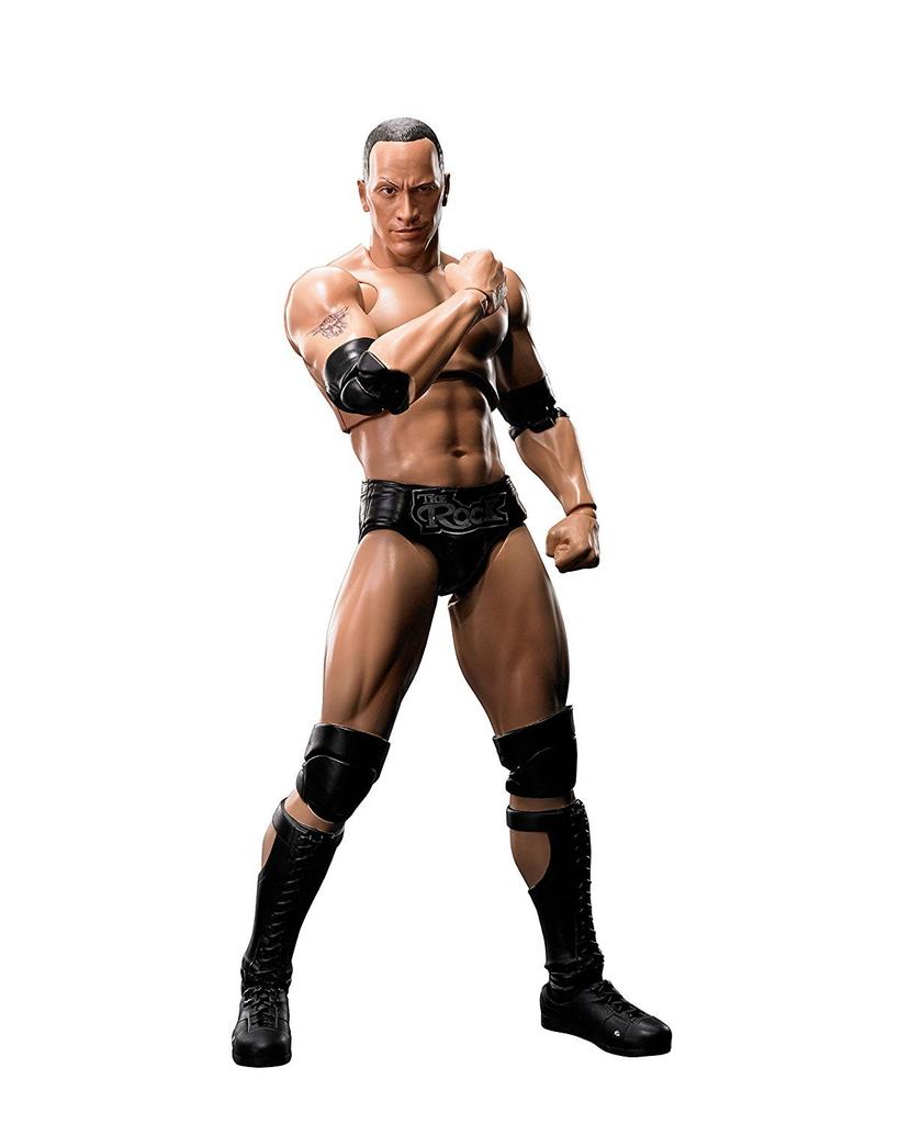 TAMASHII NATIONS WWE The Rock, pohyblivá figurka, cca 160 mm, SHFiguarts, PVC a ABS