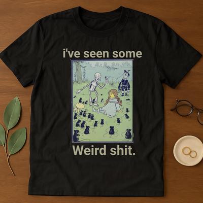 Funny Meme Graphic Tee: Retro Illustration Humor T-Shirt