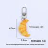 4.3cm Simulation Food Toy PVC Pretzel Pendant Creative Fake Food Pendant  Gifts