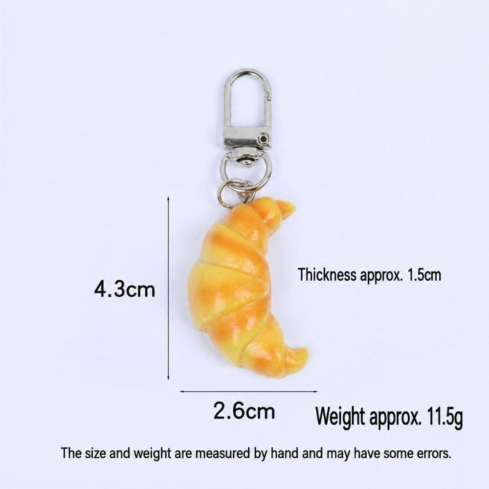 4.3cm Simulation Food Toy PVC Pretzel Pendant Creative Fake Food Pendant Gifts