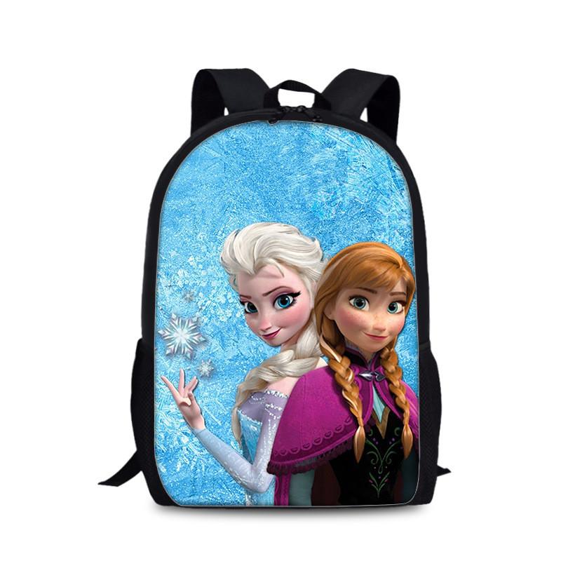 Frozen Childrens Cartoon Backpack With Lightweight Nylon Material For School And Daily Use