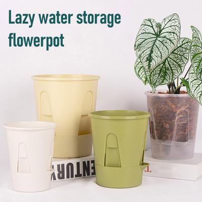Self Watering Planter Flower Pot with Reservoir Saucer Ventilated Plant Pot for Phalaenopsis
