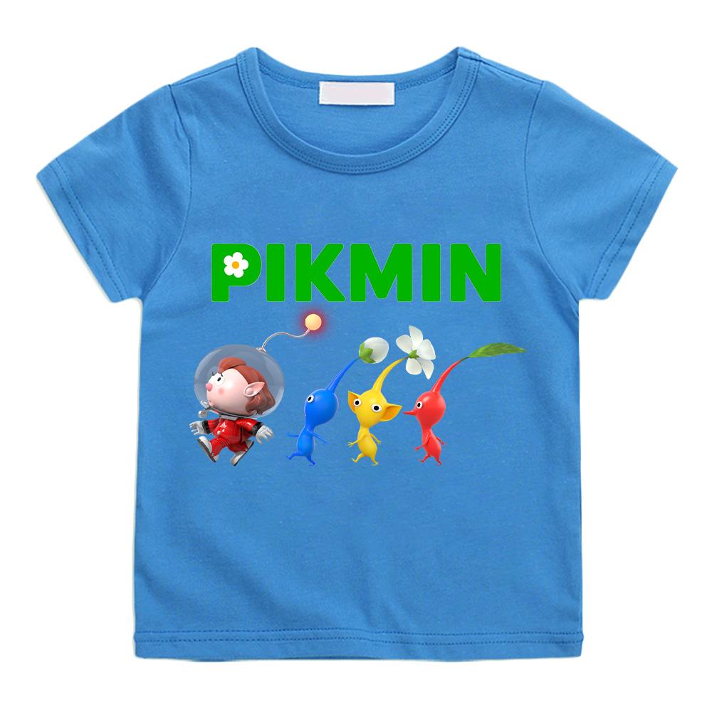 Pikmin and Olimar Captain T-Shirt, Short Sleeve, Spring and Summer, Boys and Girls Clothing, Fun Loose Top