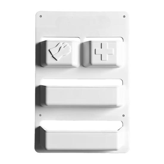 

RV Storage Box Multi-Compartment Door Organizer for RV Doors No Drilling Installation Waterproof Scratch-Resistant RV Interior Storage Accessory білий