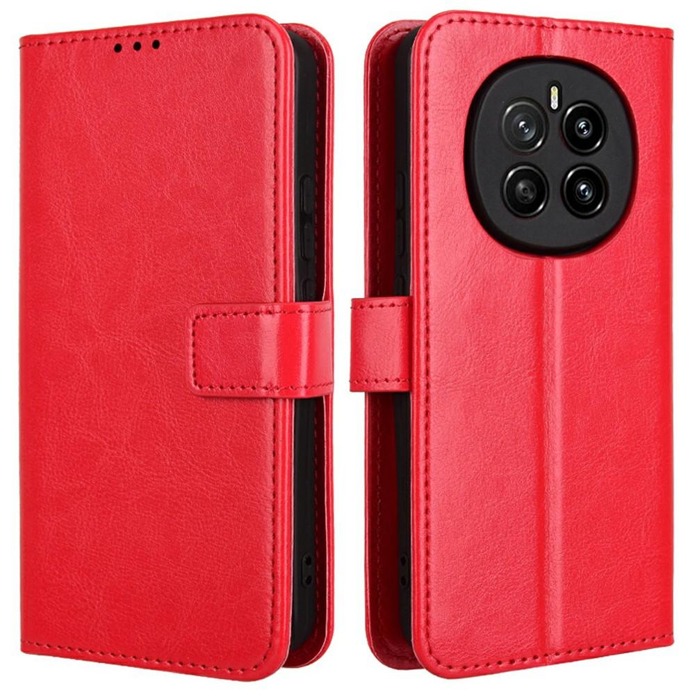 For Honor Magic7 5G Case Crazy Horse Texture PU Leather Phone Wallet Cover
