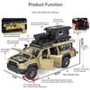 1:32 Scale Tacoma RAM Mammoth 6x6 Cars Model Toys Wheel Pull Back Miniature SUV Doors Opened Off-road Vehicle Educational Toys