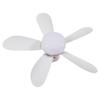 40W Small Ceiling Fan with Light E27 Screw In LED Quiet Ceiling Fan 20.5 Inch White Ceiling Fan Light with Remote Control for Garage