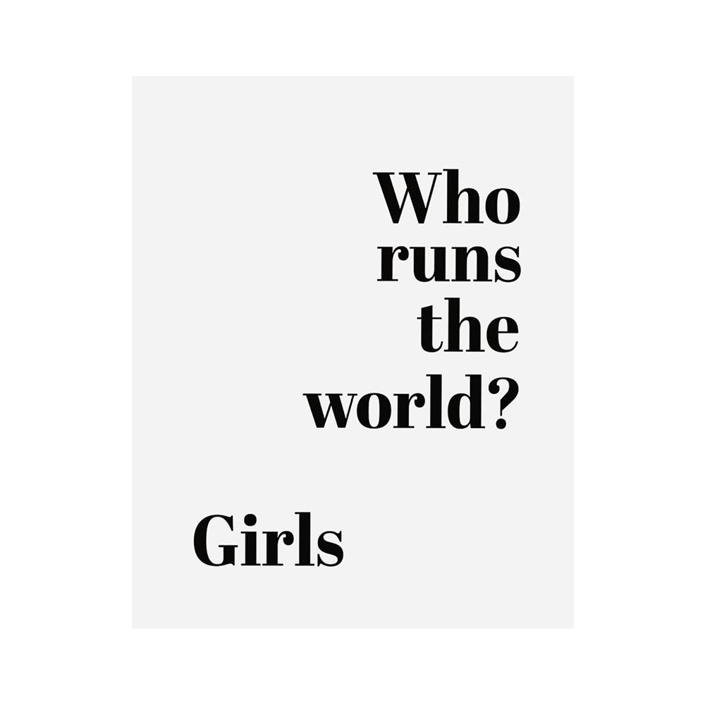 

«Кто управляет миром» для девочек, холст с принтом, минималистичный настенный художественный черно-белый рисунок с буквами для детской комнаты, домашний декор, Cuadros 21x30cm No Framed