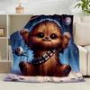 1PC Space Wars Flannel Blanket Gift, Suitable for Both Men And Women, Soft Ideal for Beds And Sofa, Birthday Or Christmas Gift