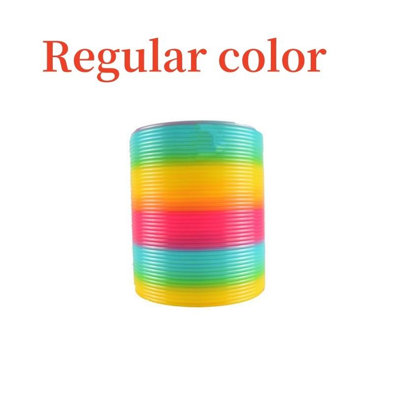 Rainbow Bounce Loop Folding Toy Material Spring Loop Children's Creative Magic Party Children's Hand Eye Coordination