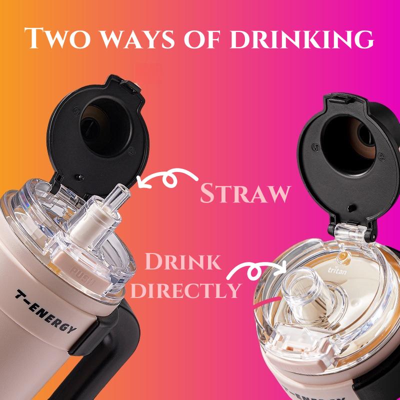 1200ml Vacuum Cup with Ceramic Inner Container 316 Stainless Steel Vacuum Insulated Cup Large-capacity Vacuum Cup Expensive Cup