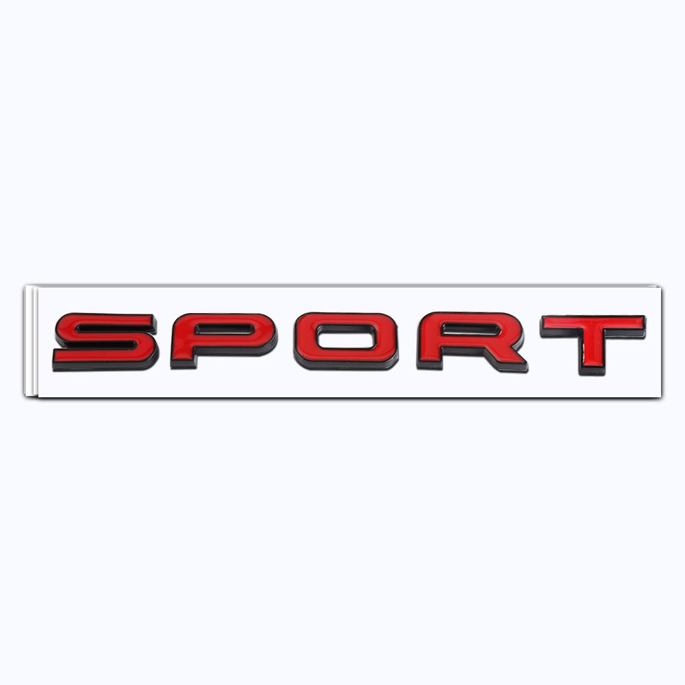 ABAL1 3D ABS Car Rear Trunk SPORT Badge Sticker Decor Accessories Auto Styling For Landrover Range Rover SVR Discovery Evoque Defender