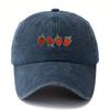 Strawberry Printed Baseball Cap, Casual and Fashionable Style, Unisex Duckbill Cap, Outdoor Travel, Camping