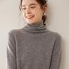 Cashmere Stack Collar Sweater: 2025 Autumn/Winter Women's Loose Slimming Korean Style Pullover Base Layer.
