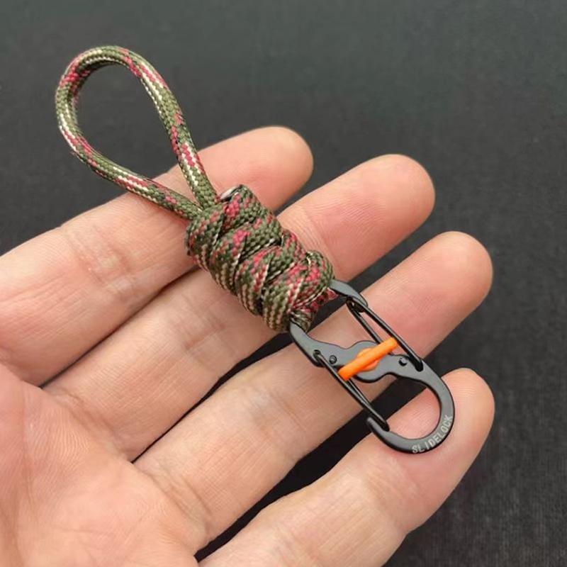 10cm Paraplu Touw Anti-Diefstal En Anti-Verlies 8-Vormige Sleutelhanger Met Slot 8-Vormig Slot Draagbaar Buiten Lanyard Ophanglus