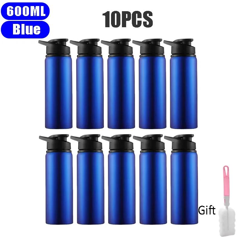 Large 600ml Stainless Steel Sports Bottle Leak Proof Design Bike Cycling Camping Outdoor Travel Water Flask Durable
