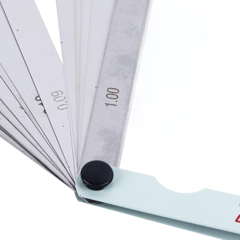 17 Blades Gap Measurement Tool Stainless Steel Metric Feeler Gauge  Industrial Clearance Inspection