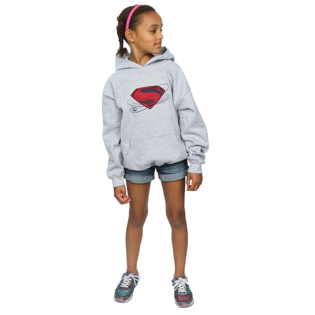 DC Comics Girls Justice League Movie Superman Logo Hoodie