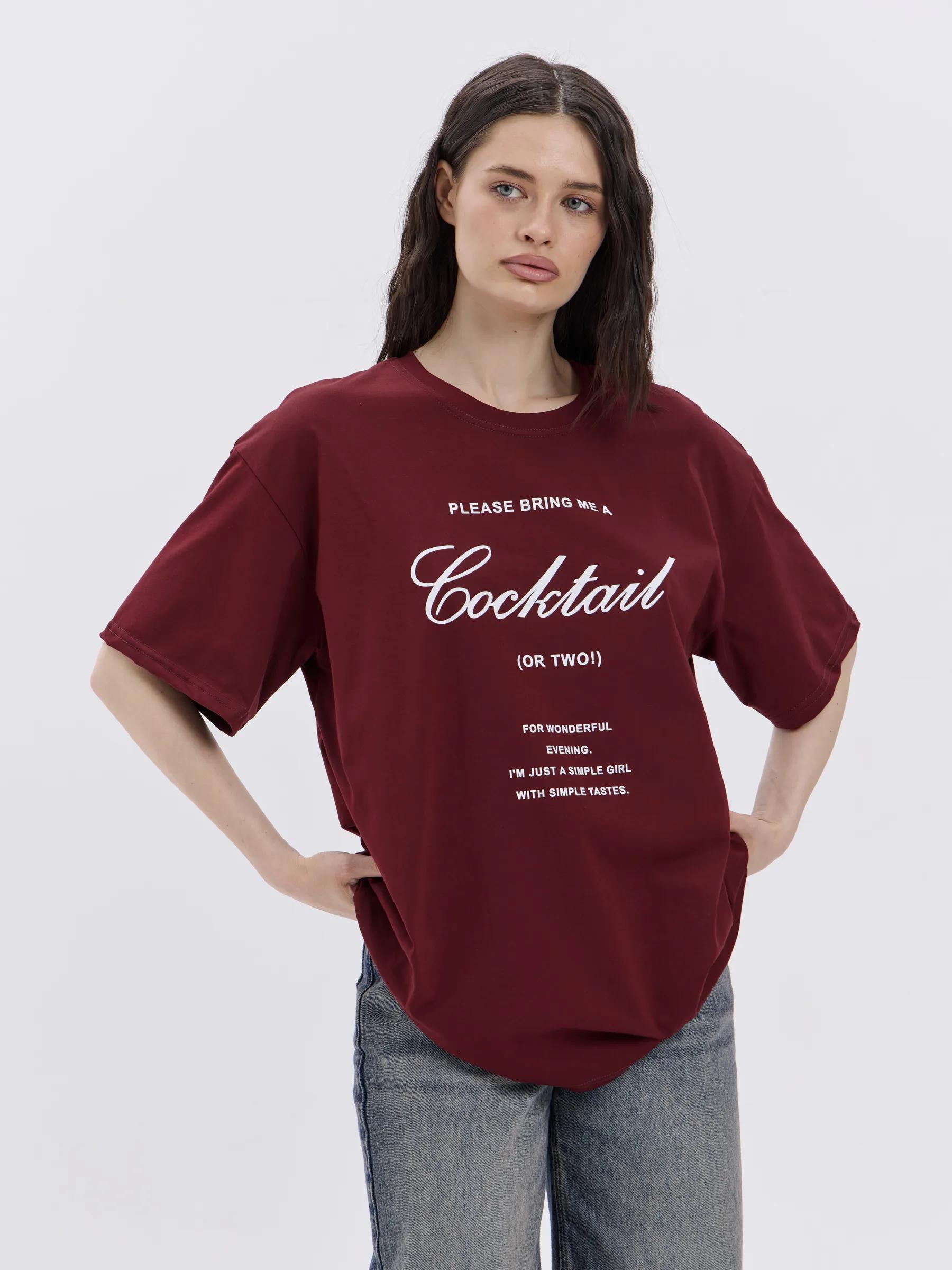 Women s oversized print T-shirt XL